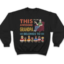 This Awesome Dad Belongs To - Gift For Father And Grandpa - Personalized Custom T Shirt