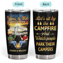 You & Me We Got This Husband And Wife Camping Partners For Life - Gift For Couples - Personalized Custom Tumbler