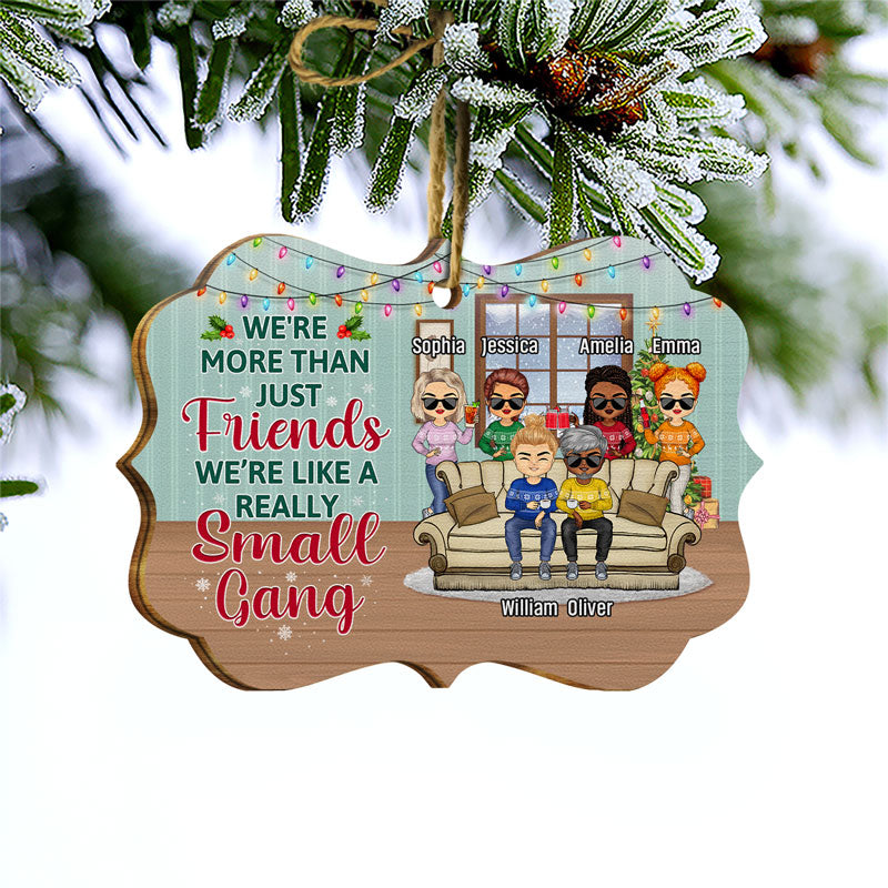 Here's To Another Year Of Bonding Over Alcohol Gathering Christmas Best Friends - Bestie BFF Gift - Personalized Custom Wooden Ornament