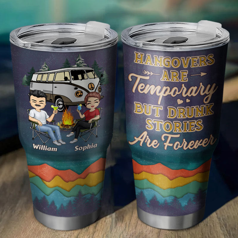 Apparently We Are Trouble When We Are Together Who Knew - Gift For Camping Friends - Personalized Custom 30 Oz Tumbler