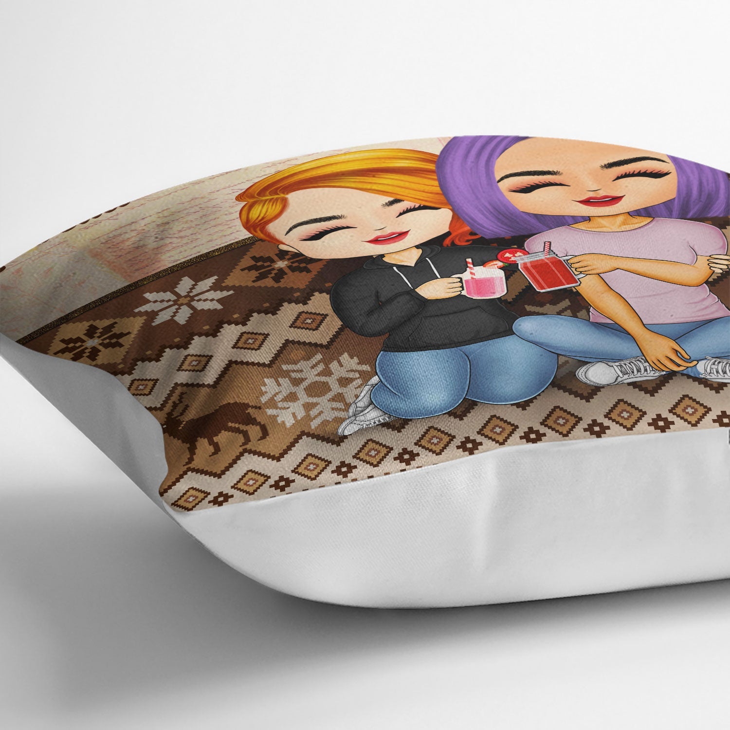 Together Since Chibi - Gift For Couples - Personalized Custom Pillow