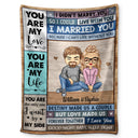 You Are My Love I Married You Because I Can't Live Without You Husband Wife - Gift For Couples - Personalized Custom Fleece Blanket