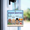 You Are The Reason I Don't Punch People At Work - Funny, Anniversary, Birthday Gifts For Colleagues, Coworker, Besties - Personalized Custom Acrylic Keychain