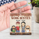 You Are The Reason I Don't Punch People At Work Brick - Funny, Anniversary, Birthday Gifts For Colleagues, Coworker, Besties - Personalized Custom Acrylic Keychain