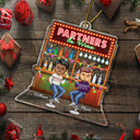 Partners In Crime Party Chibi - Christmas Gifts For Besties, Friends - Personalized Cutout Acrylic Ornament