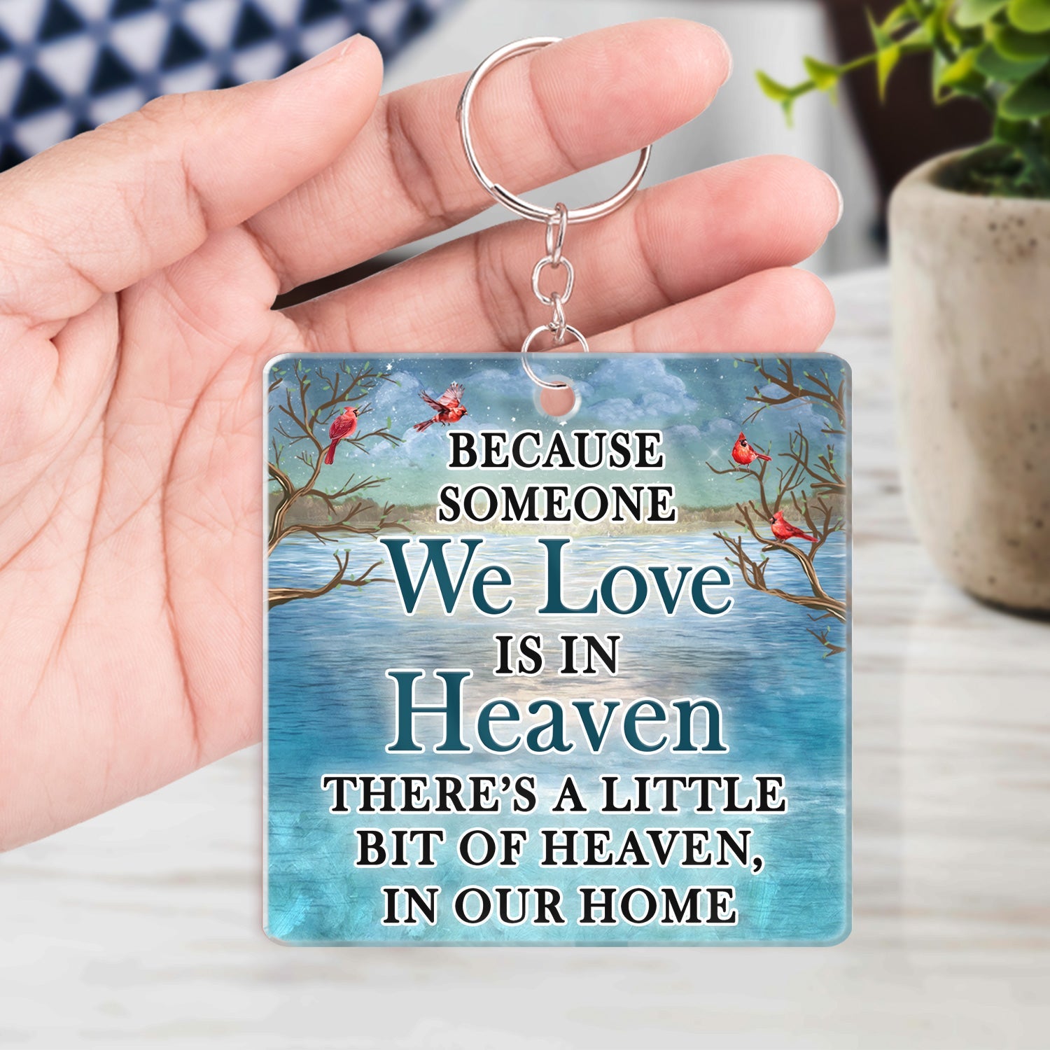 I Miss You I Know - Memorial Gift For Family, Friends, Siblings - Personalized Acrylic Keychain