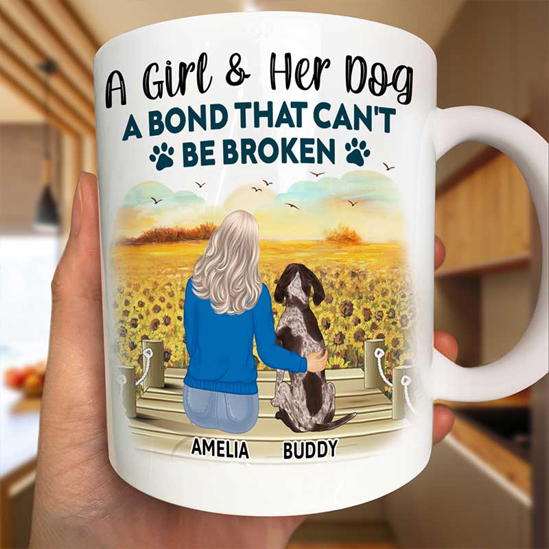 A Bond That Can't Be Broken - Gift For Dog Lovers, Dog Mom - Personalized Mug