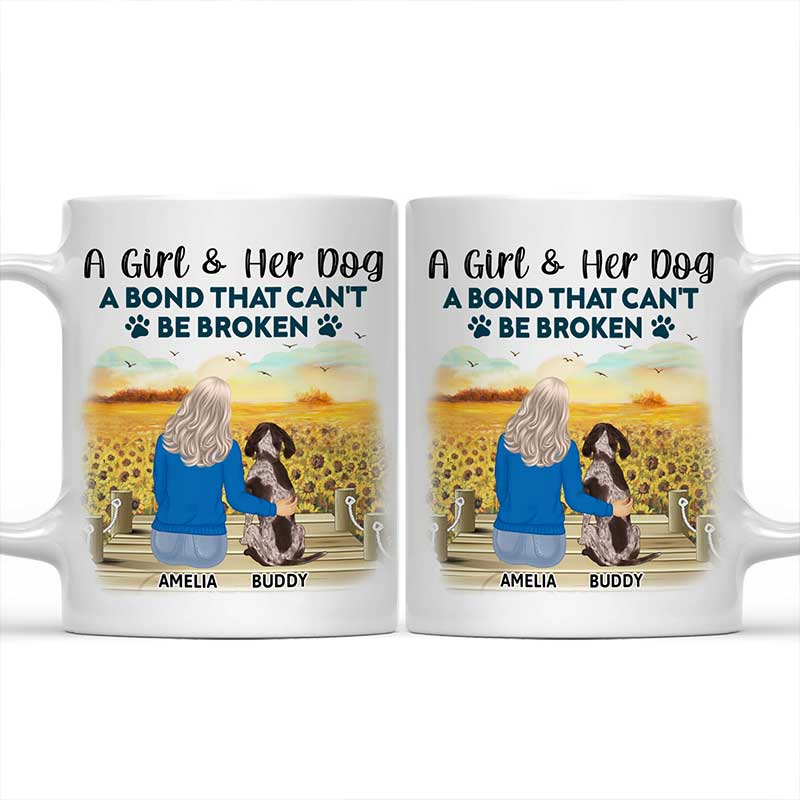 A Bond That Can't Be Broken - Gift For Dog Lovers, Dog Mom - Personalized Mug