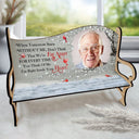 Custom Photo When Tomorrow Starts Without Me - Memorial Gift For Family, Cat Lovers, Dog Lovers - Personalized Memorial Bench