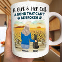 A Bond That Can't Be Broken - Gift For Cat Lovers, Cat Mom, Cat Dad - Personalized Mug