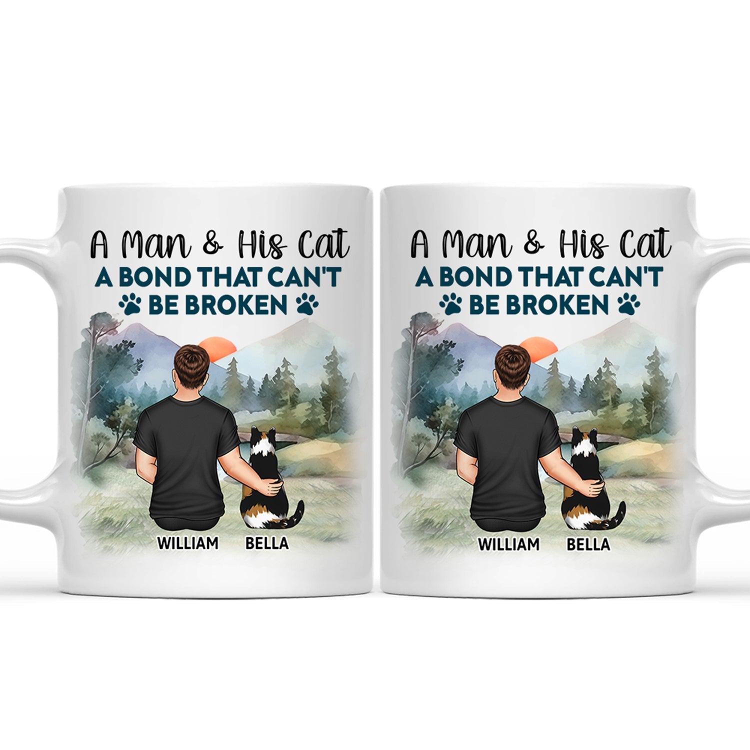 A Bond That Can't Be Broken - Gift For Cat Lovers, Cat Mom, Cat Dad - Personalized Mug