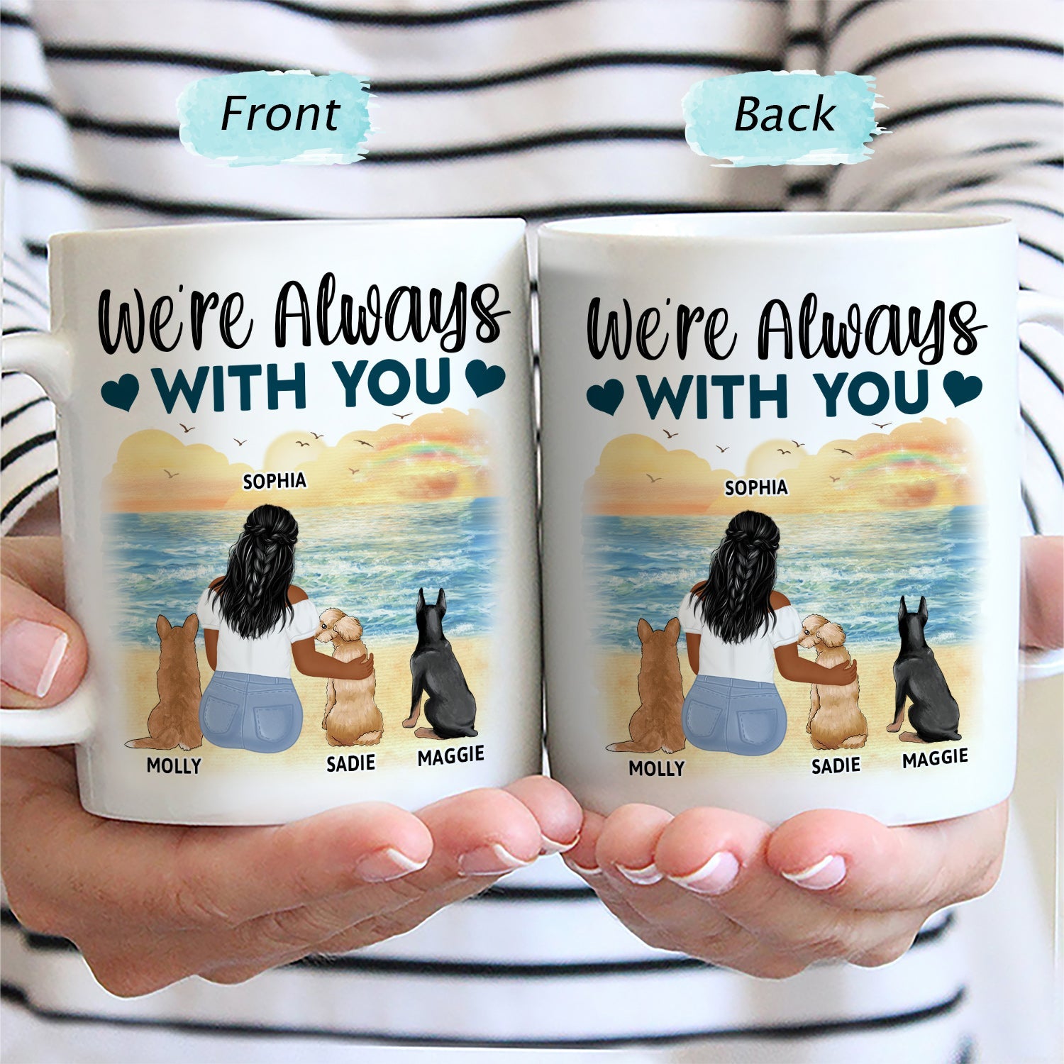 A Bond That Can't Be Broken - Gift For Cat Lovers, Dog Lovers, Dog Mom, Dog Dad, Cat Mom, Cat Dad - Personalized Mug