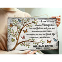 A Limb Has Fallen White Butterfly Sympathy - Memorial Gift - Personalized Custom Wood Rectangle Sign