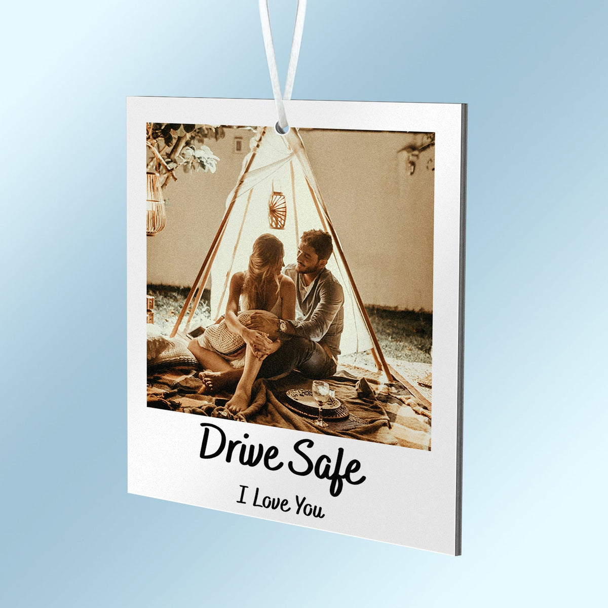 Custom Photo Drive Safe - Gift For Couples, Family, Gift For Mother, Father - Personalized Photo Air Freshener