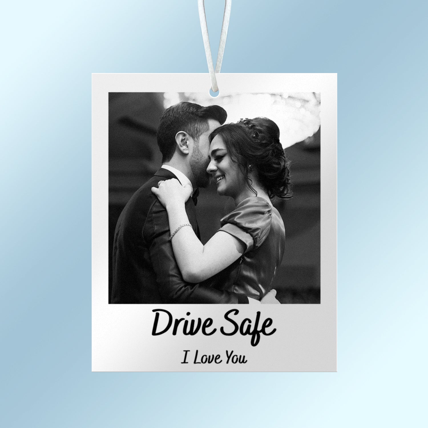 Custom Photo Drive Safe - Gift For Couples, Family, Gift For Mother, Father - Personalized Photo Air Freshener