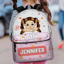 Car Mermaid Unicorn Dinosaur Astronaut Kids - Personalized Canvas Backpack