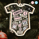 Baby First Christmas - Personalized 2-Layered Mix Ornament