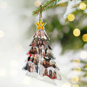 Custom Photo Christmas Tree Family Besties Sisters - Personalized Custom Shaped Acrylic Ornament