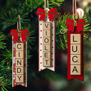 Family - Christmas Scrabble Ornament Family Name Ornament - Personalized 2-Layered Wooden Ornament