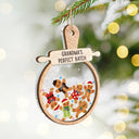 Christmas,Gift For Grandparents,Gift For Grandma,Happy - Christmas Grandma Cookies - Personalized 2-Layered Mix Ornament