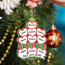 Gift For Grandparents - Grandkids Make Life Grand Hearts - Personalized Custom Shaped Acrylic Ornament