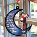 Gift For Couples - Christmas Couple Favorite Place In The World - Personalized Window Hanging Suncatcher Ornament