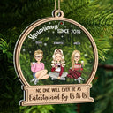 Gift For Bestie - Christmas Besties Shenanigans Since - Personalized 2-Layered Mix Ornament