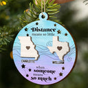 Family,Gift For Sibling,Gift For Brothers,Gift For Sisters,Gift For Bestie - Family Friends Siblings Sisters Besties Long Distance Relationship - Personalized 2-Layered Wooden Ornament