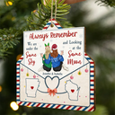 Gift For Bestie, Gift For Brothers, Sisters - Always Remember We Are Under The Same Sky - Personalized Custom Shaped Wooden Ornament