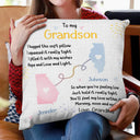 Granddaughter Grandson Hug This Pillow Long Distance - Personalized Pillow