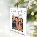 Family - Custom Photo Family What A Year - Personalized Custom Shaped Acrylic Ornament