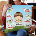 Gift For Kids - Granddaughter Grandson Kid Affirmations - Personalized Pillow