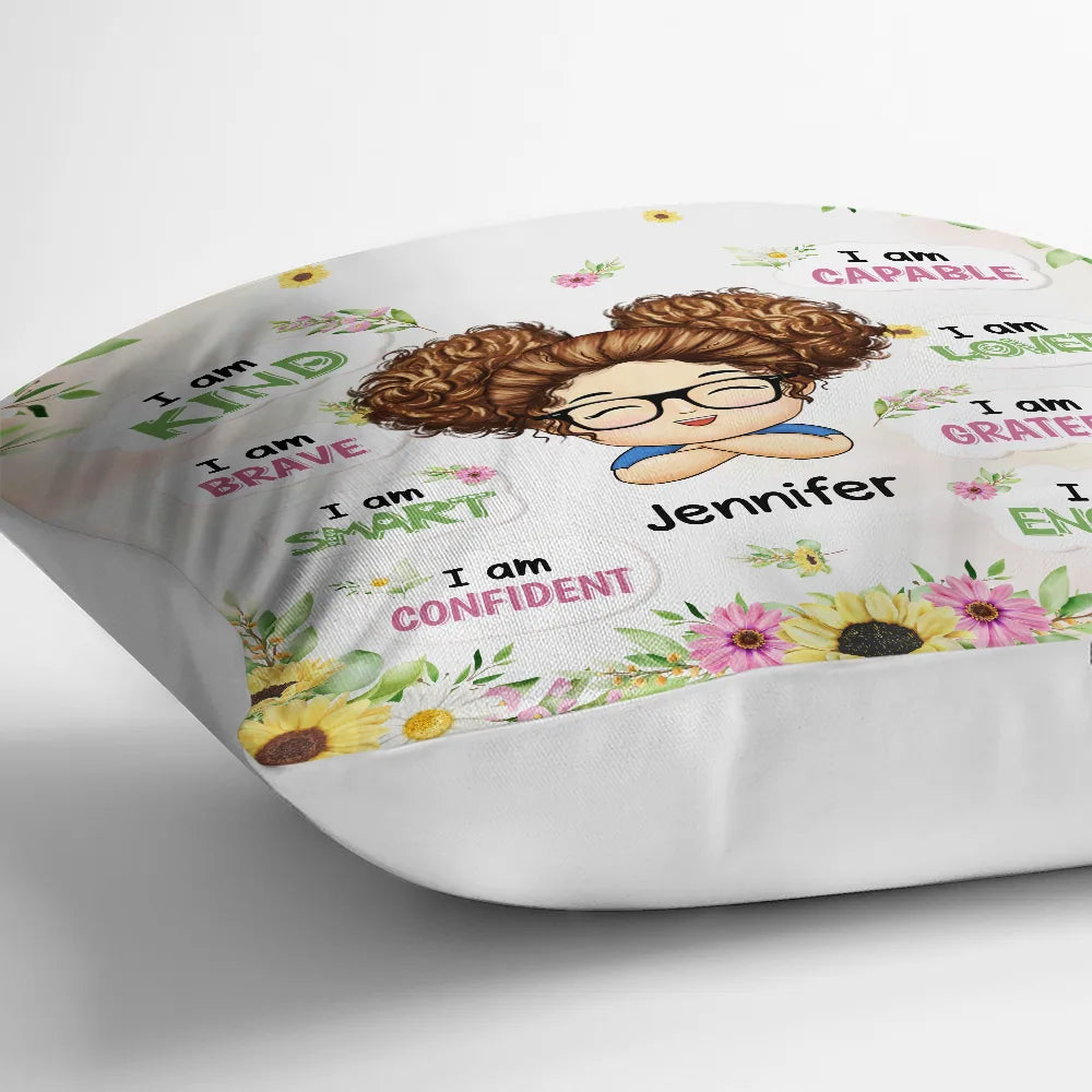 Gift For Kids - Granddaughter Grandson Kid Affirmations - Personalized Pillow