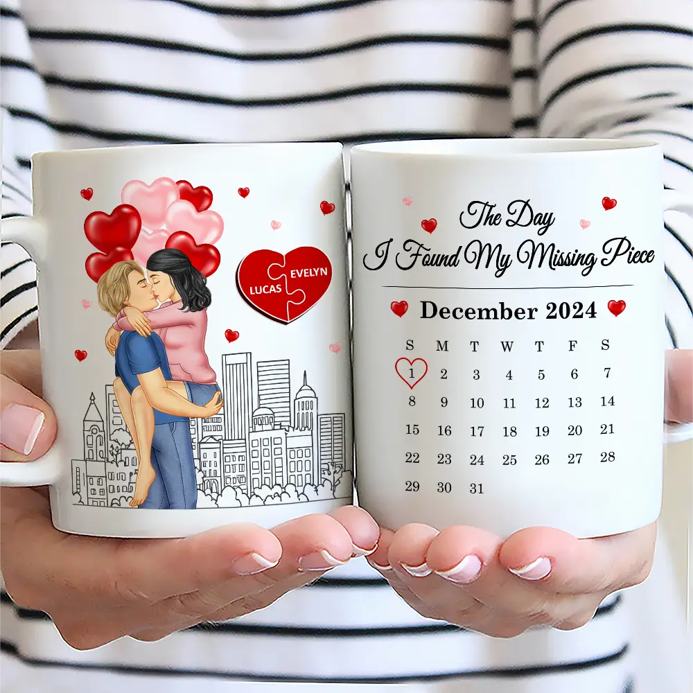 Gift For Couples,Gift For Husband,Gift For Wife,Gift For Boyfriend,Gift For Girlfriend,Happy - Couple The Day Our Journey Began - Personalized Mug