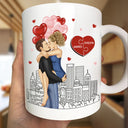 Gift For Couples,Gift For Husband,Gift For Wife,Gift For Boyfriend,Gift For Girlfriend,Happy - Couple The Day Our Journey Began - Personalized Mug