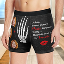 Gift For Couples, Gift For Husband, Gift For Boyfriend - Custom Photo Funny My Favorite Bone - Personalized Men's Boxer Briefs