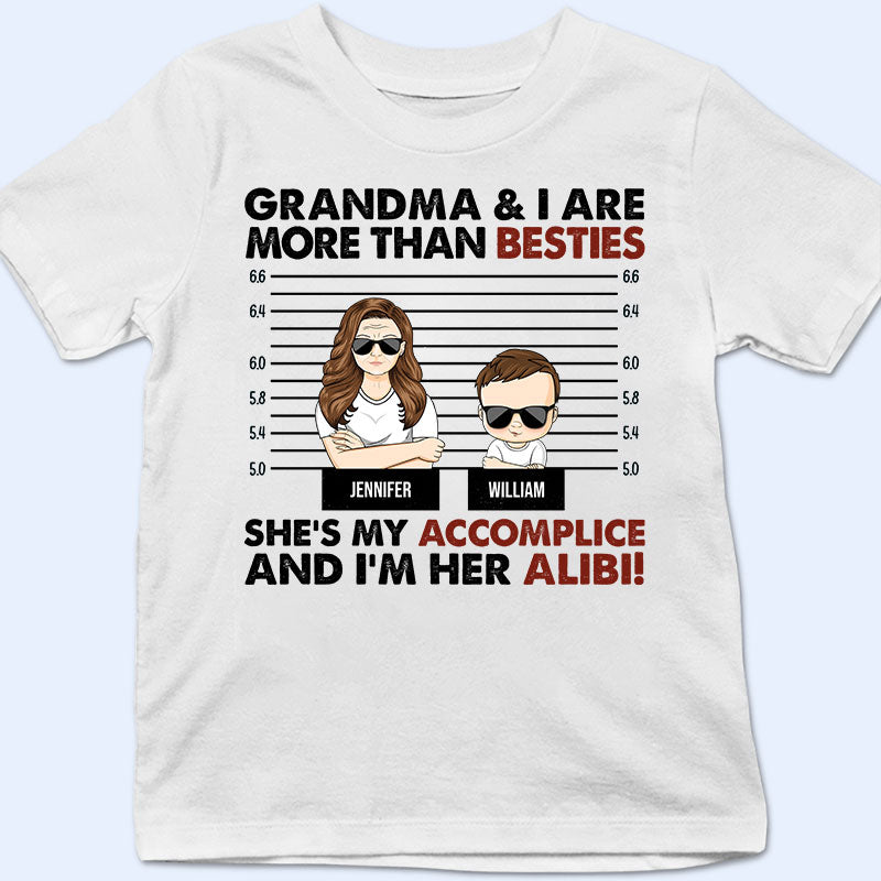 Grandma & I Are More Than Besties - Gift For Grandparents & Kids - Personalized Custom T Shirt