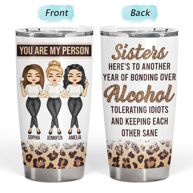 Best Friends Keeping Each Other Sane - BFF Bestie Gifts - Personalized Custom Tumbler