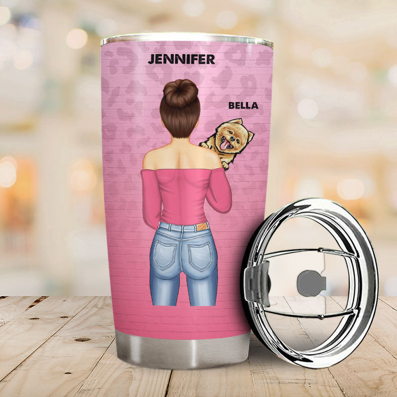 Dog Mom Like A Normal Mom But Cooler - Gift For Dog Lover - Personalized Custom Tumbler