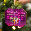 BFF We're Trouble When We're Together - Christmas Gift For Bestie - Personalized Wooden Ornament