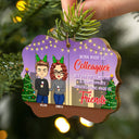 Work Bestie It's Not Where You Work - Christmas Gift For Colleagues - Personalized Wooden Ornament