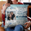 Custom Photo I Hugged This Soft Pillow Lake - Gift For Sisters, Bestie, Mother - Personalized Custom Pillow