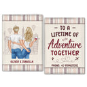 To A Lifetime Of Adventure Together - Gift For Couples - Personalized Custom Passport Cover, Passport Holder