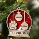 Our Family Kids Pet - Gift For Family, Parent - Personalized 2-Layered Wooden Ornament