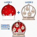 Our Family Kids Pet - Gift For Family, Parent - Personalized 2-Layered Wooden Ornament