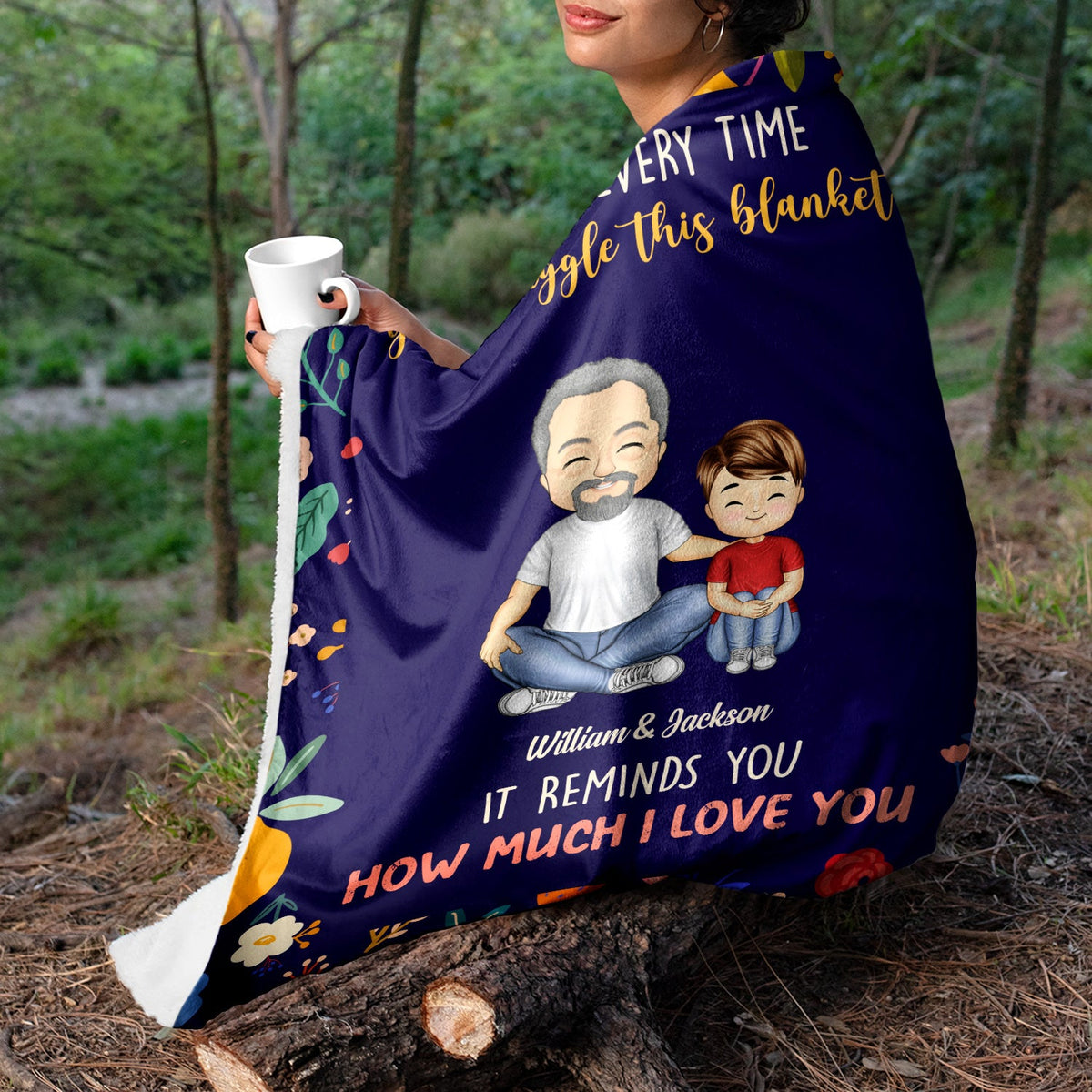 Grandparents Reminds You How Much I Love You - Gift For Grandkids, Grandparents - Personalized Fleece Blanket