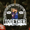 Christmas Couple You Are My Favorite By Far Online - Gift For Couples - Personalized Custom Shaped Acrylic Ornament