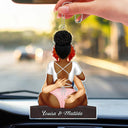 Couple Kissing Style 2 - Anniversary Gift For Couples - Personalized Acrylic Car Hanger