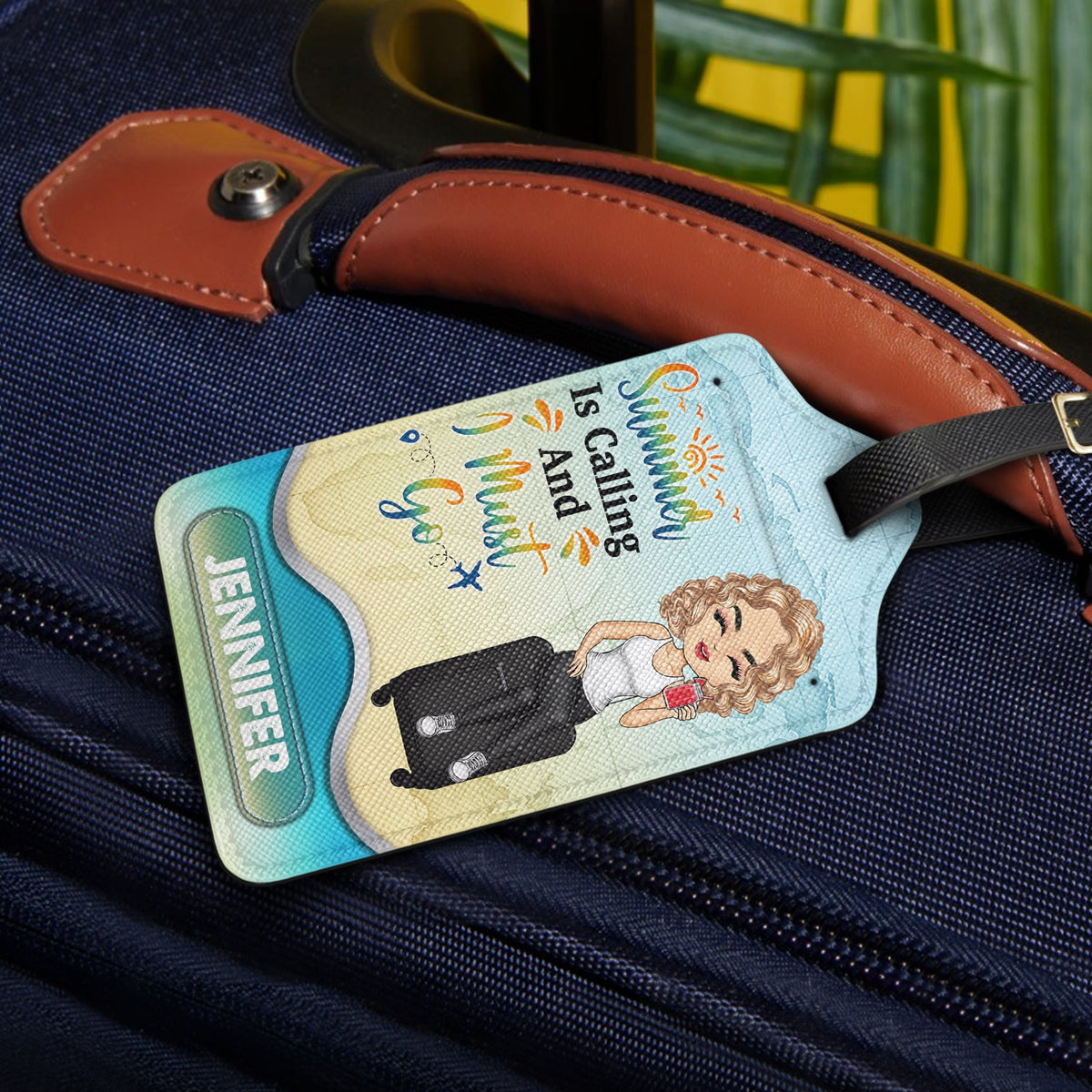 Just A Girl Boy Who Loves Traveling - Birthday Gift For Him, Her, Vacation Lovers - Personalized Luggage Tag