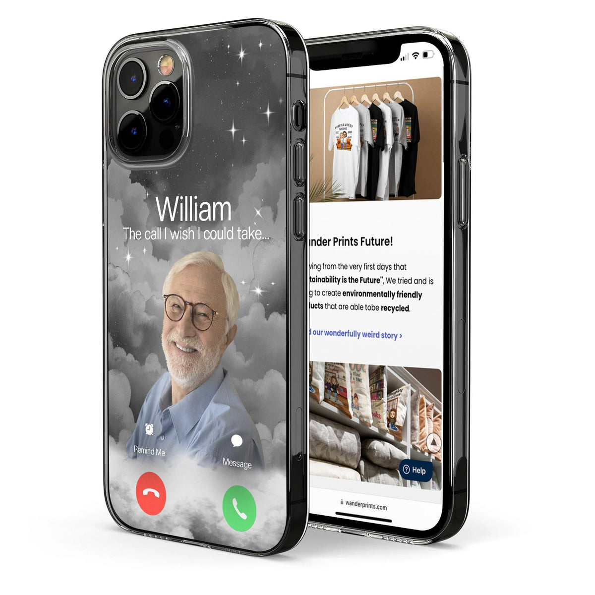 Custom Photo The Call I Wish - Memorial Gift For Family, Dad, Mom, Grandpa, Grandma - Personalized Clear Phone Case